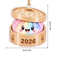 thumbnail image 4 of Dumpling Christmas Ornaments, Gift for Teens Christmas Tree Decrations, Cute Acrylic Colorful Dumpling for Home Decor, 4 of 7