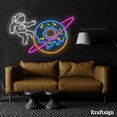 thumbnail image 4 of Craftnamesign Astronaut Donut Planet Neon Sign, Donut Shop Decor, Bakery Wall Art, Astronaut Sign, 4 of 4