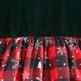 thumbnail image 5 of NAISIBABY Girls Christmas Dresses with Long Sleeve, Crewneck Plaid Tulle Fall Winter Party Velour Dresses Red 3T, 5 of 9