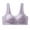 Purple, variant on QASIEATN Fashion Front Closure Underwear for Middle and Older Women Skin-friendly Wireless Daisy Everyday Bras Women's Bralettes