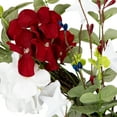 thumbnail image 4 of Northlight Hydrangea and Eucalyptus Patriotic Artificial Wreath - 20", 4 of 7