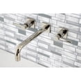 thumbnail image 2 of Kingston Brass KS6026DL Concord Two-Handle Wall Mount Roman Tub Faucet, Polished Nickel, 2 of 7