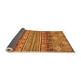 thumbnail image 2 of Ahgly Company Indoor Round Abstract Orange Modern Area Rugs, 5' Round, 2 of 4