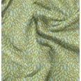 thumbnail image 1 of Soimoi Gold polyester Crepe Fabric Leaves Leaves Decor Fabric Printed Yard 42 Inch Wide, 1 of 6