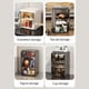 thumbnail image 5 of 2-Tier Dust-Proof Cup Storage Cabinet Tea Coffee Drinkware Countertop Mug Organizer, 5 of 5