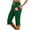 Green, variant on Summer 2025 Women's Casual Capri Pants Drawstring Stretch Waist Linen Pants With Printed Pocket Cropped Pants Womens Work Pants Business Casual Sweat Pants Women Casual Dress Pants for Women Business