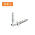 thumbnail image 3 of Uxcell #8x1" Wood Screws, 25 Pack Flat Head Phillips Self Tapping Screws 304 Stainless Steel Metal Screws, 3 of 5