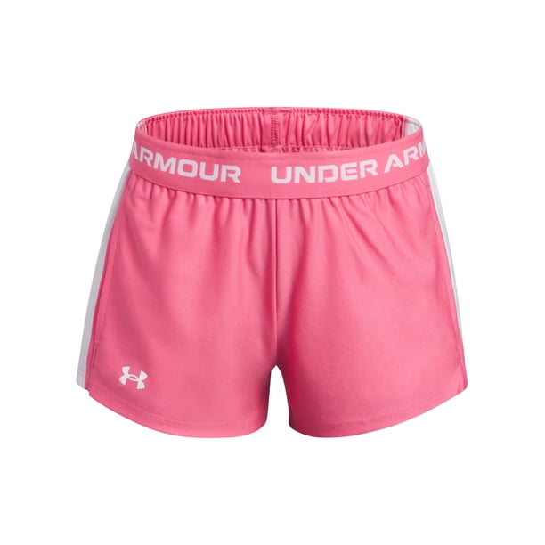 Shorts Under Armour Girls Tech Play Up Rosa XL Tiro 6 cm