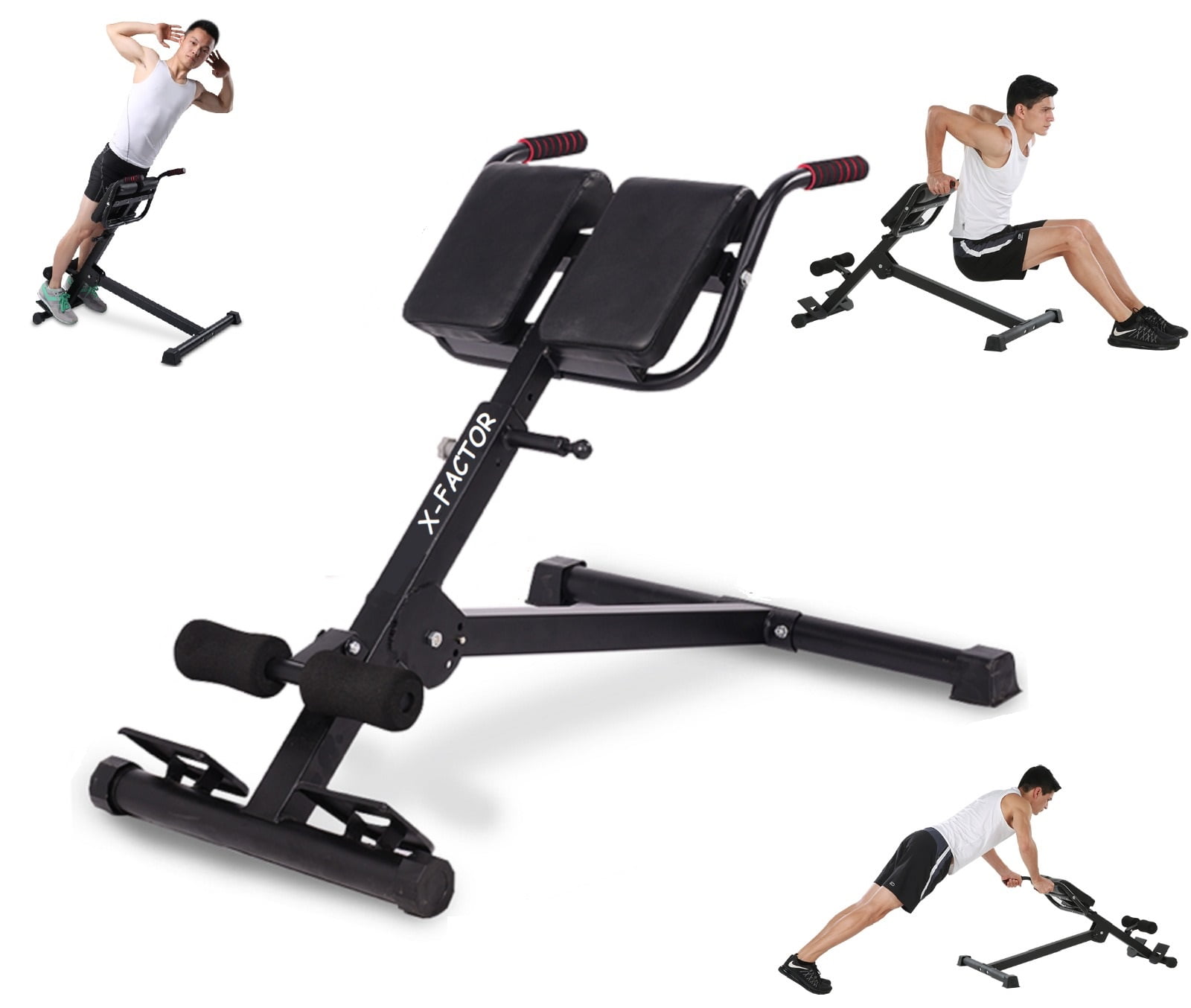 Foldable Health Fitness Stamina Pro Ab Core Strength and Hyper Bench Roman Chair 