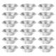 thumbnail image 1 of 25 moldes de aluminio para tartaletas de huevo, redondos, para cupcakes, mini tartas, reutilizables, de metal, para hornear magdalenas, pasteles y galletas (plateado)., 1 of 7