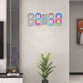 thumbnail image 4 of LINLIN LED Digital Alarm Clocks, 2PCS 3D Alarm Clocks LED Digital Wall Clock Wall LED Number Time Clock with 3 Brightness Snooze Function, 4 of 7