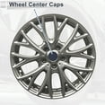 thumbnail image 3 of Unique Bargains 4 Pcs Wheel Center Caps Hub Caps Rim Center Caps 2.76" 2.95" Wheel Caps Hubcap Center Covers with Carbon Fiber Pattern Plastic 4 Clips Silver Tone, 3 of 6