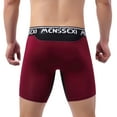 thumbnail image 5 of USNSM Men's Compression Shorts Pants Tights Baselayer Sports Running Athletic Active Underwear Soft Comfortable Breathable Briefs Wine XXXXL, 5 of 9