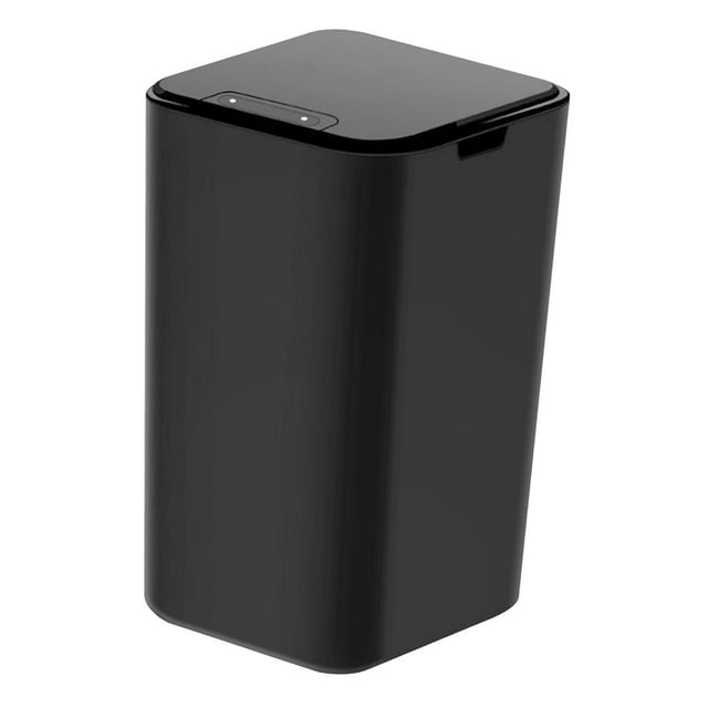 Cesta de basura con Tapa Cubo de basura Eléctrico Para Baño Oficina 12L inducción negro Sunnimix