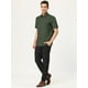 thumbnail image 4 of Camisa cargo para hombre, manga corta, ajuste regular, con botones, camisas de safari con bolsillos Verde S, 4 of 6
