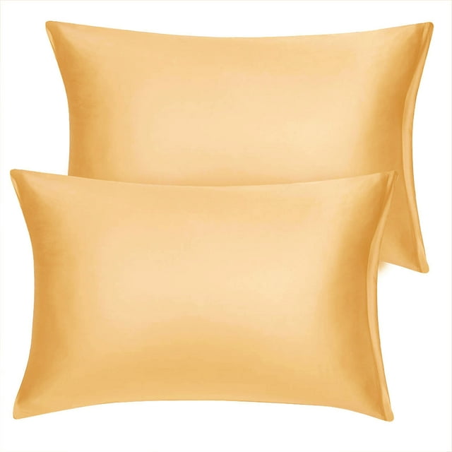Unique Bargains Taie d'Oreiller en Satin à Fermeture Éclair Satin Soyeux