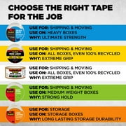 Scotch Sure Start Packaging Tape, Clear, 1.88 in x 54.6 yds, 8 Rolls