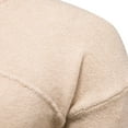 thumbnail image 5 of safuny Men's Basic Sweater Holiday Winter Tops Long Sleeve High Neck Sports Relaxed Casual Solid Fall Trendy Comfy Khaki L, 5 of 8