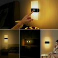thumbnail image 4 of Aplique de pared LED para interiores, recargable por USB, control táctil, 3 niveles de brillo, pasillo, 3000 K, 4 of 5