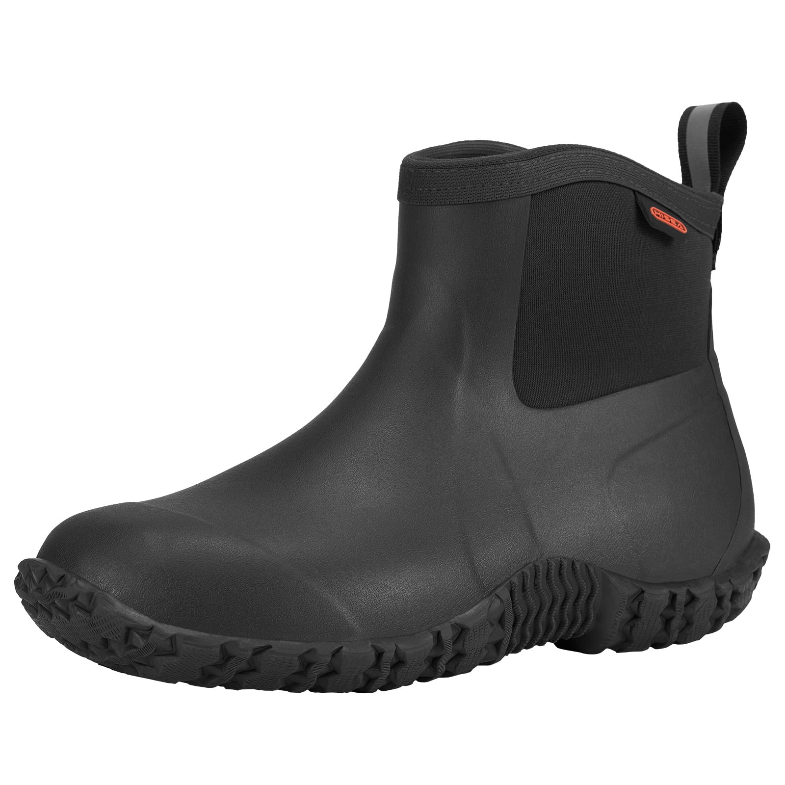 HISEA Women's Rain Shoes Ankle Height Rubber Garden Boots Insulated Waterproof for Muck Mud