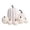 White, variant on 7Pcs Fake Pink Pumpkins – Artificial Foam Halloween Fall Home Decor, Plastic Pumpkin Decoration Set