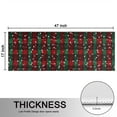 thumbnail image 5 of Kitchen Rugs Sets Of 2,Red and Green Plaid Christmas Snow Pattern Anti Fatigue Kitchen Mat Rugs Non Slip Washable,Decorative Kitchen Floor Mats for Kitchen,Sink,Laundry,17"X47", 5 of 5