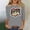 Gray, variant on Lumosvexa Summer Womens Casual T-Shirt for Women Plain Short Sleeved Shirt Tops Crew Neck T-Shirt Gray Size M