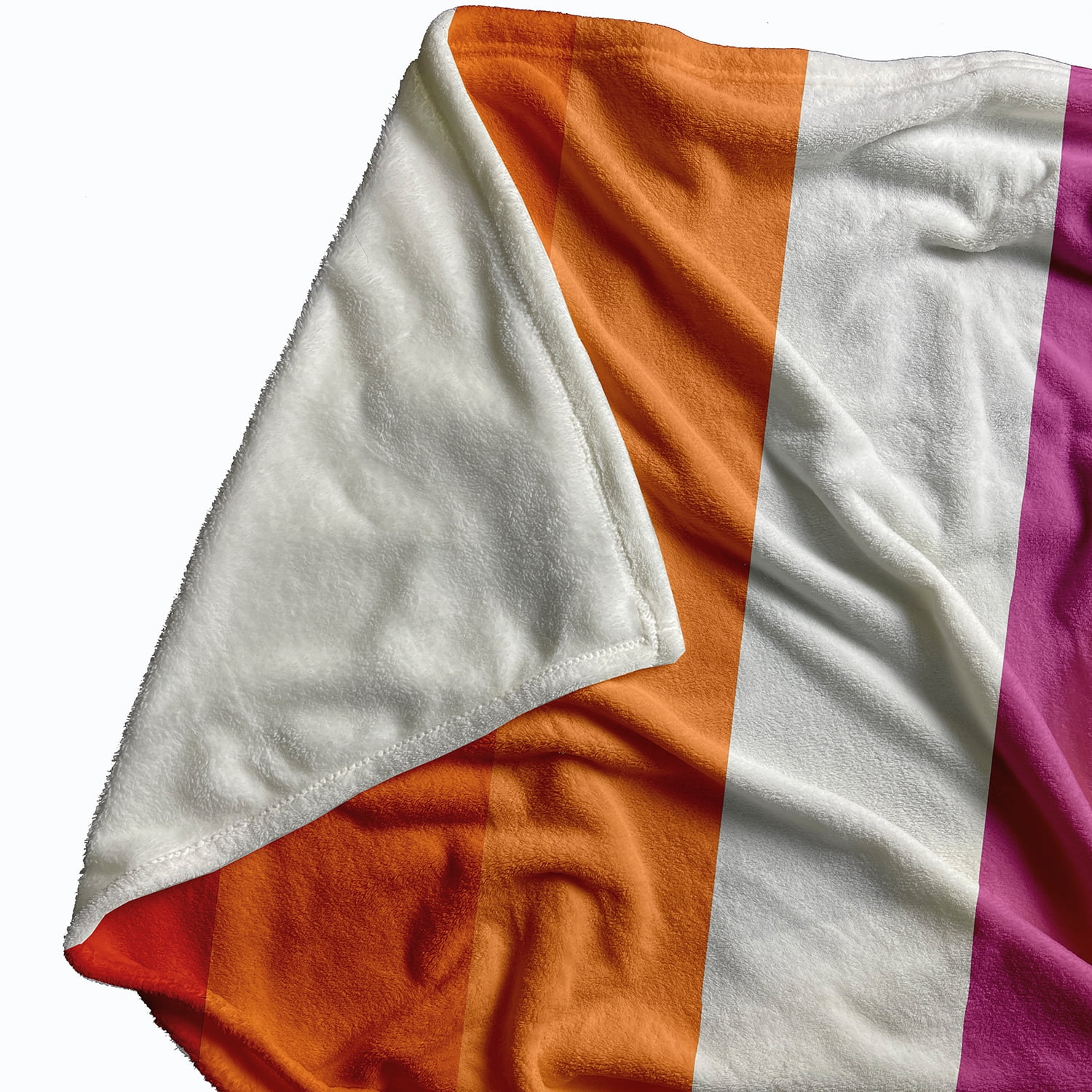 Simply Daisy Inclusive Lesbian Pride Flag Throw Blanket, Multicolor, Small Throw
