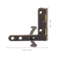 thumbnail image 2 of unbranded 4Ud Bisagras Decorativas En Marrón Con Estable Para Cajas De Madera Y Muebles, 2 of 6