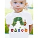 thumbnail image 1 of Adorable Cartoon for CATERPILLAR & Fruit Print Girls' T-Shirt - Soft Blend, Casual Round Neck, Short Sleeve, Machine Washable - Perfect for Summer, 1 of 5