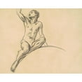 thumbnail image 3 of John Singer Sargent 24x20 Black Modern Framed Museum Art Print Titled - Study for Figure Above ‘Music’ (1919-1920), 3 of 5