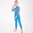 thumbnail image 3 of Muebles multicolores Traje de buceo Mangas largas y pantalones Mono de traje de baño para snorkel Surfing Aplicable a todas las temporadas azul XL sidaley OD003660-14, 3 of 7