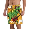 thumbnail image 2 of Fotbe Cool Dinosaur Playing Guitar Trajes de Baño Estampados para Hombre, Shorts de Verano de Secado Rápido, Ropa de Playa, Bañadores-X-Large, 2 of 6