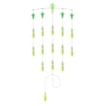 thumbnail image 1 of BLUEWING 36in Fishing Spreader Bar Port Canyon Offshore Spreader Bar with 9in Floating Squids, Trolling Birds and Big Game Trolling Lure for Wahoo Tuna Marlin Mahi Mahi, Yellow/Green, 1 of 1
