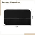 thumbnail image 4 of 12 Pcs Cutlery Storage Bags, Anti-Tarnish Silver Bags, Black Felt Organizers for Spoons, Knives, Forks, with Slots, Quality Felt, Dust and Oil Resistant, Portable and Compact, 4 of 5