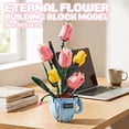 thumbnail image 5 of Flower Building Blocks Set with LED Light in Teacup Vase, Table Centerpiece Gift for Girlfriend, Valentine's Day, Mother's Day,567PCS, 5 of 6