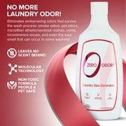 Zero Odor Scent Booster Laundry Odor Eliminator Additive Deodorizer Smell Remover, 16 oz