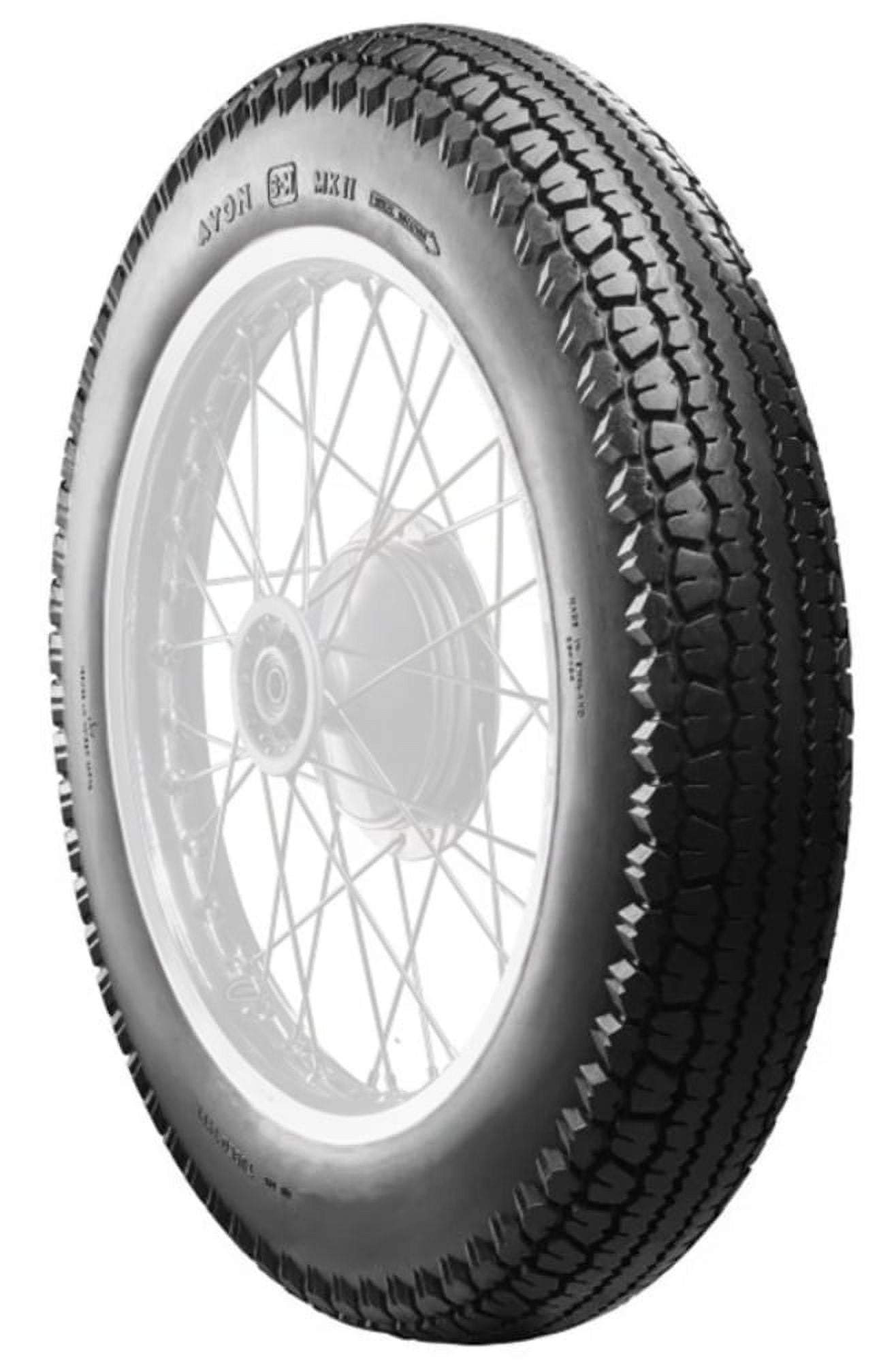 Avon MKII Classic Rear Motorcycle Tire, 5.00-16, Enhanced