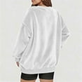thumbnail image 3 of DAFPZW Fuzzy Sweater for Women Fluffy Sherpa Fleece Pullover Sweaters Long Sleeve Oversized V-Neck Sweatshirt with Pockets, 3 of 7