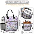 thumbnail image 5 of Butterfly and Lavender Pastel Pattern Insulated Leakproof Lunch Box for Women, Large Lunch Bag for Tween Teen Adult, Loncheras Para Mujer for Work Beach Travel Picnic Camping, 5 of 6