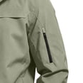 thumbnail image 3 of Mens Rain Jacket Lightweight Solid Color Windproof And Waterproof Zipper Parka Coat Athletic Coat Hooded Outwear Winter Fall Outerwear with Pockets, 3 of 5
