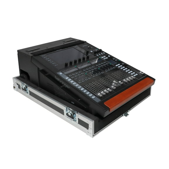 ProX XS-BWINGCOMPACTDHW ATA Digital Audio Mixer Flight Case for Behringer WING Compact Console with Doghouse compartment and Caster wheels