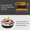 thumbnail image 3 of Mini Ramekins with Lids oz Disposable Aluminum Foil Cake Baking Tins Pans Creme Brulee Tart Pie Tins Silver Small Individual Round Containers Oven for Baking, 3 of 6