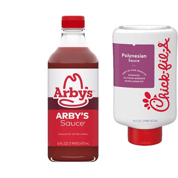 Arby's Original & ChickfilA Polynesian Sauce, Variety 2Pack 16 fl
