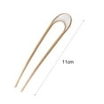 thumbnail image 6 of Grofry 2 Pcs Hair Fork French Twist Hairstyles U-shaped Hair Clip Durable Shell Hair Stick Versatile Hair Accessory, 6 of 8