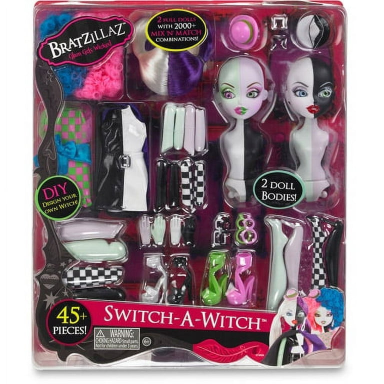 Bratzillaz Switch-a-Witch Dolls, Set of 2, Style 1