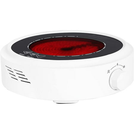 

Electric Mini Stove Portable 7 Hot Plate 800W 110V Electric Ceramic Stove For Boiling Water Making Tea And Coffee (White)