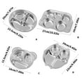 thumbnail image 5 of Nonrust Steel Toddler Plates Set Of 2 Unbreakable Dishware For Children Smooth Finishes Easy To Cleaning Durable Design For School Lunch Home Meals, 5 of 15