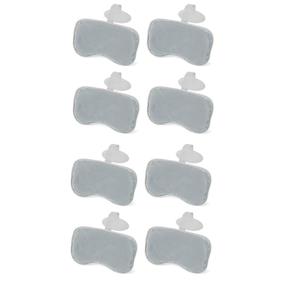 Bestway SaluSpa Padded Headrest Pillows with Adjustable Strap, (8 Pack)