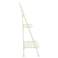 thumbnail image 5 of SAFAVIEH Natum 2 Tier Outdoor Patio Plant Stand, Pearl White, 5 of 7